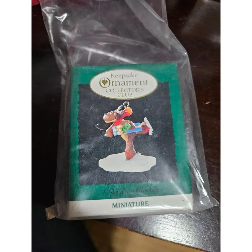 A Gift from Rodney 1995 Hallmark Keepsake Miniature Ornament Collector's Series
